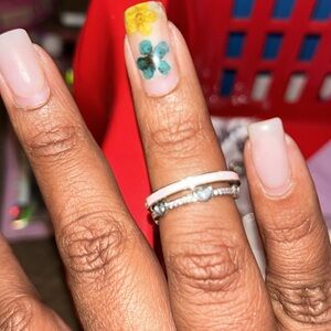 Ring 2 pink and silver